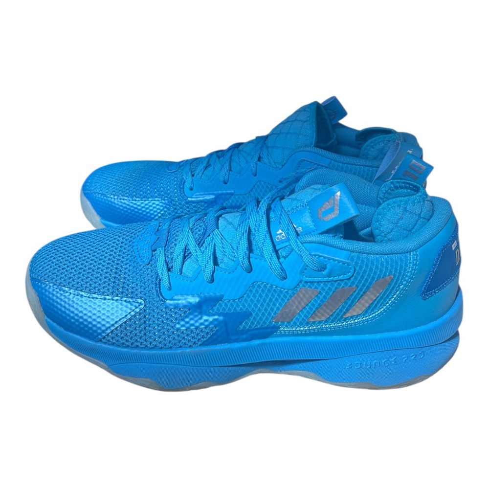 Adidas Bright Blue D.O.L.L.A. Logo Sneakers